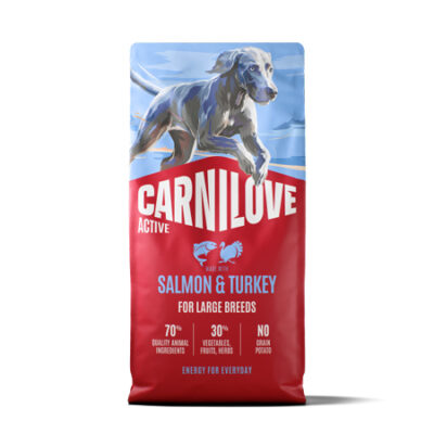 Carnilove ACTIVE Salmon & Turkey Dog Food for Large Breeds
