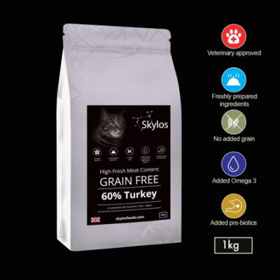 Skylos Cat Food Grain Free Turkey 1kg