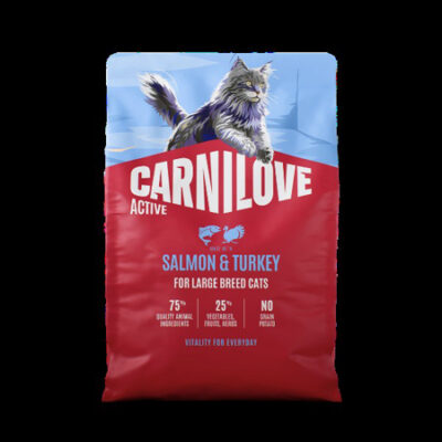 Carnilove ACTIVE Salmon & Turkey Cat Food for Large Breeds