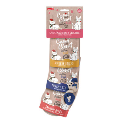 Christmas Dinner Cat Stocking