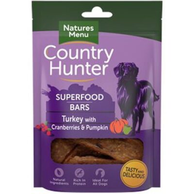 Natures Menu Country Hunter Superfood Bars - Turkey