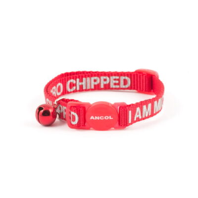 I Am Microchipped Safety Buckle Cat Collar