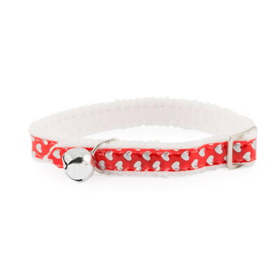 Reflective Gloss Heart Cat Collar