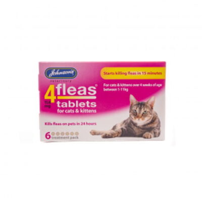 Johnsons 4fleas Tablets for Cats & Kittens