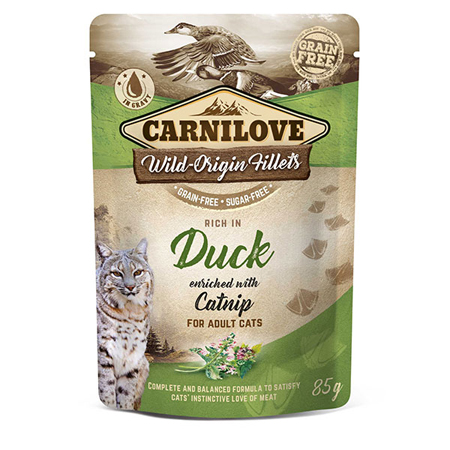 Carnilove Cat Pouch Duck with Catnip