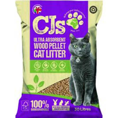 CJs Wood Pellet Cat Litter