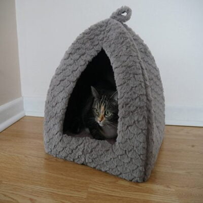 Grey and Pink Fleece Pyramid