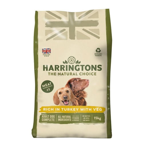 Harringtons Adult Dog Food Rich In Turkey and Veg