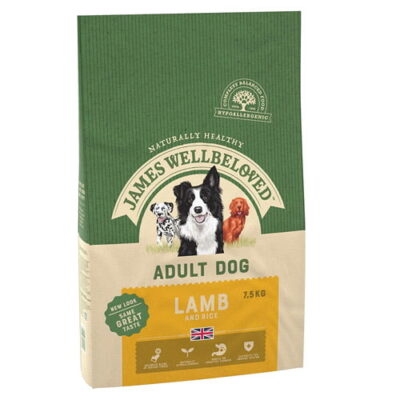 James Wellbeloved Complete Dry Adult Dog Food Lamb & Rice 2KG