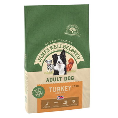 James Wellbeloved Complete Dry Adult Dog Food Turkey & Rice 2KG