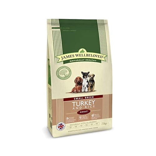 James Wellbeloved Complete Dry Adult Small Breed Dog Food Turkey and Rice, 1.5kg