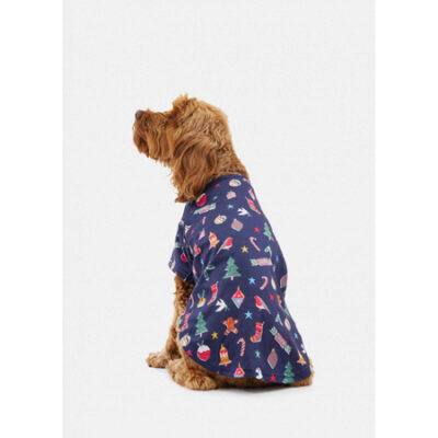 Joules Bauble Festive Family Print Dog Pyjamas