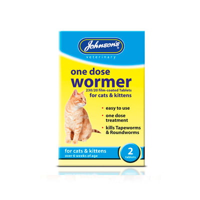 Johnsons One Dose Wormer for Cats and Kittens