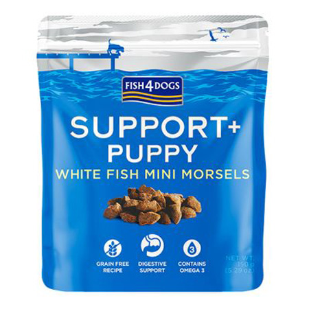 Fish4Dogs Support+ PUPPY Digestion White Fish Morsels