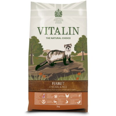 Vitalin The Natural Choice Complete Dry Ferret Food Chicken and Rice, 2kg