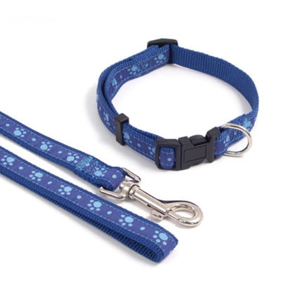 Wag 'n' Walk Collars - Blue Paw