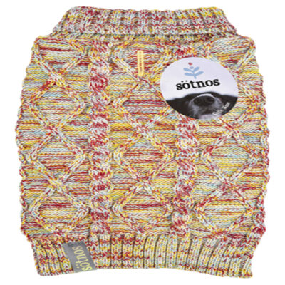 Sotnos Multi Colour Cable Knit Sweater
