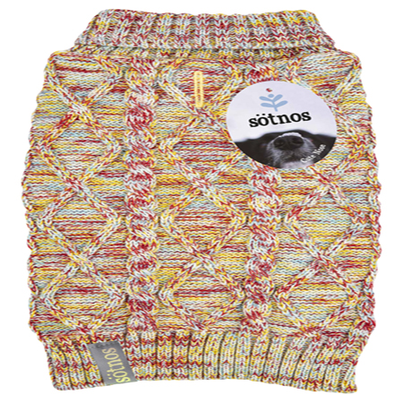 Sotnos Multi Colour Cable Knit Sweater