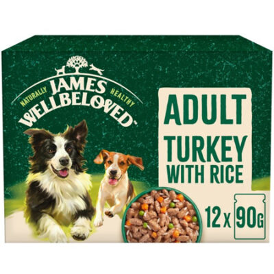 James Wellbeloved Adult Turkey & Rice Pouch 12 x 90g