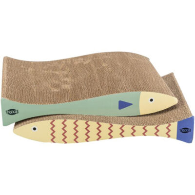 Fish Shaped Scratching Cardboard