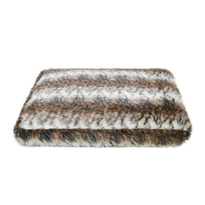 Brown Cosy Fur Print Mattress
