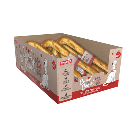 Cupid & Comet Collagen Candy Cane Dog Treat