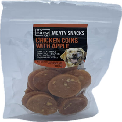 K9 Meaty Snacks Chicken Coins & Apple