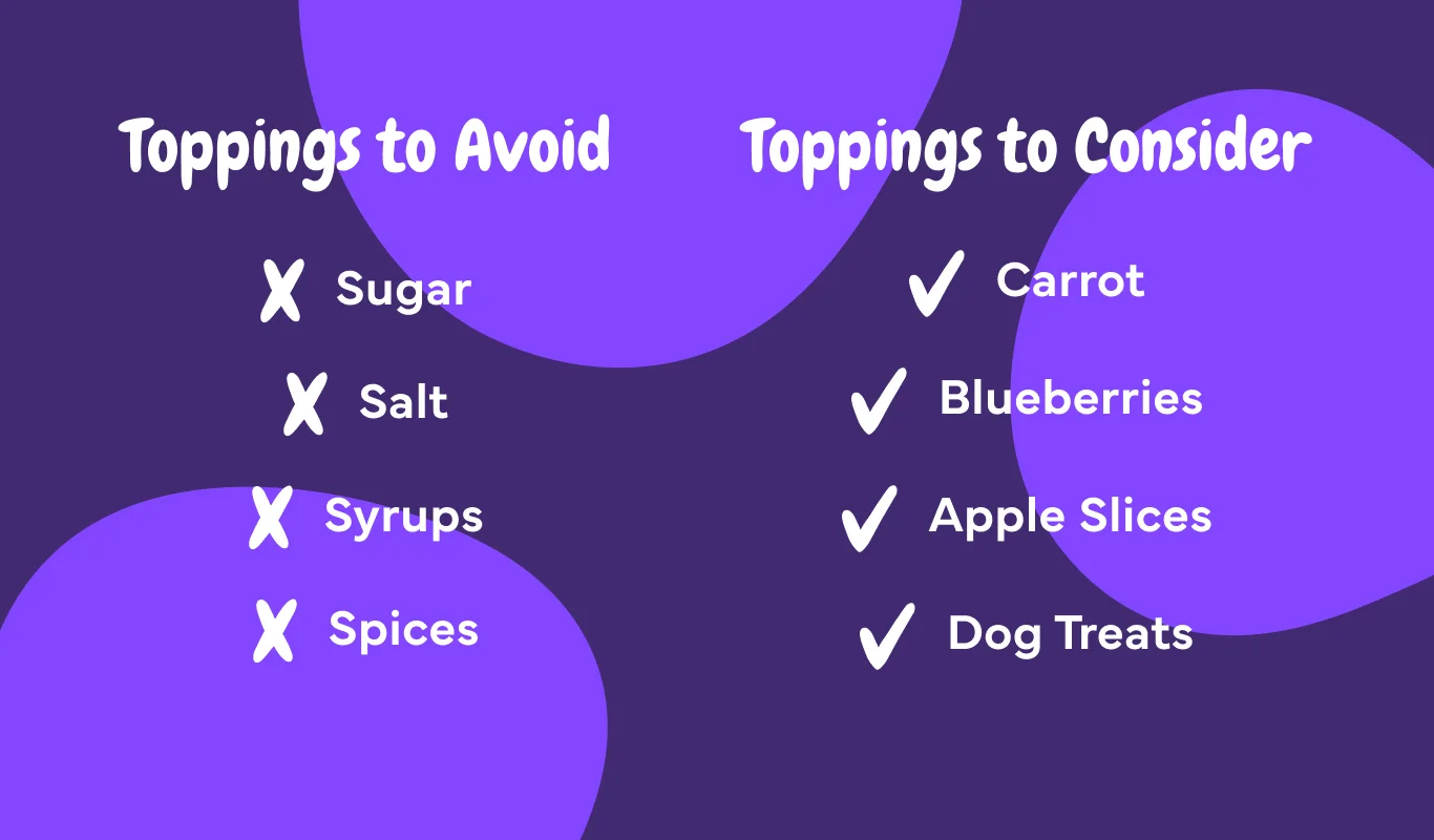 Can dogs eat pancakes, toppings to avoid and what toppings to consider.