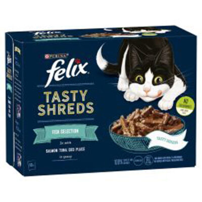 Felix Tasty Shreds Cat Food (12pk 80g)