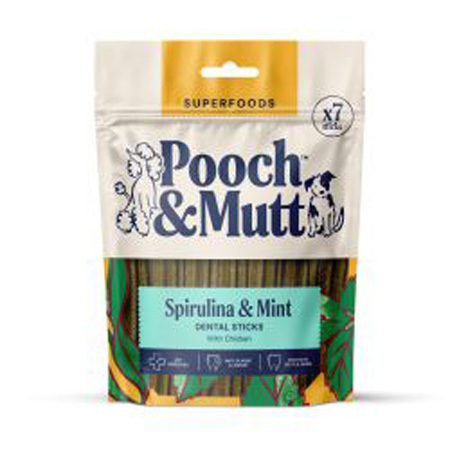 Pooch & Mutt Superfood Dental Sticks for Dogs 1x7 pack
