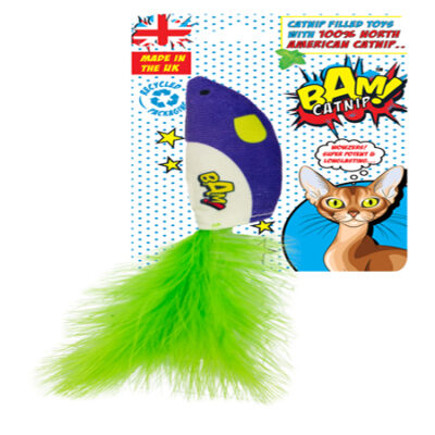 Bam Feather Mouse Cat Toy