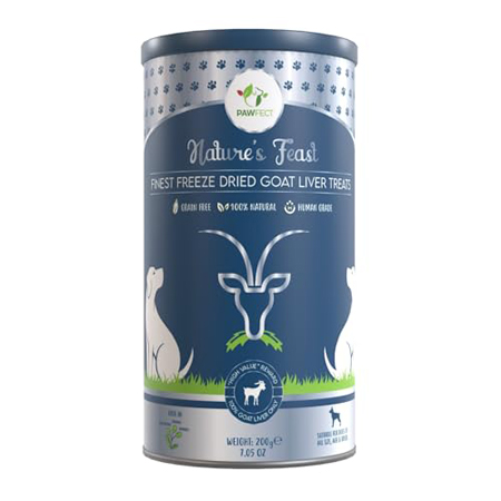 Nature's Feast Freeze-Dried Goat Liver Treats for Dogs