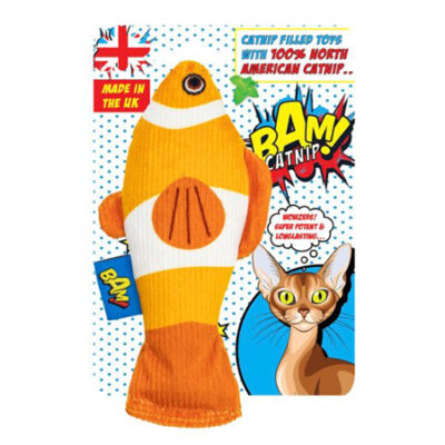 BAM! Catnip Infused Cat Toy - Conny Clownfish