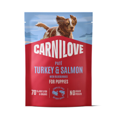 Carnilove Paté Turkey & Salmon with Blueberries for Puppies